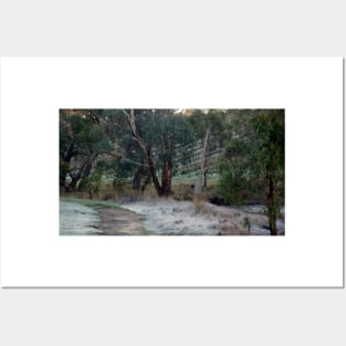 Frosty Morning - Adelaide Hills - Fleurieu Peninsula by South Australian artist Avril Thomas Posters and Art